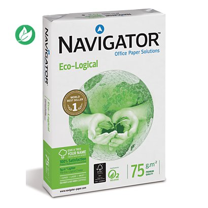 Navigator Papier A3 blanc Eco-Logical - 75g - Ramette de 500 feuilles