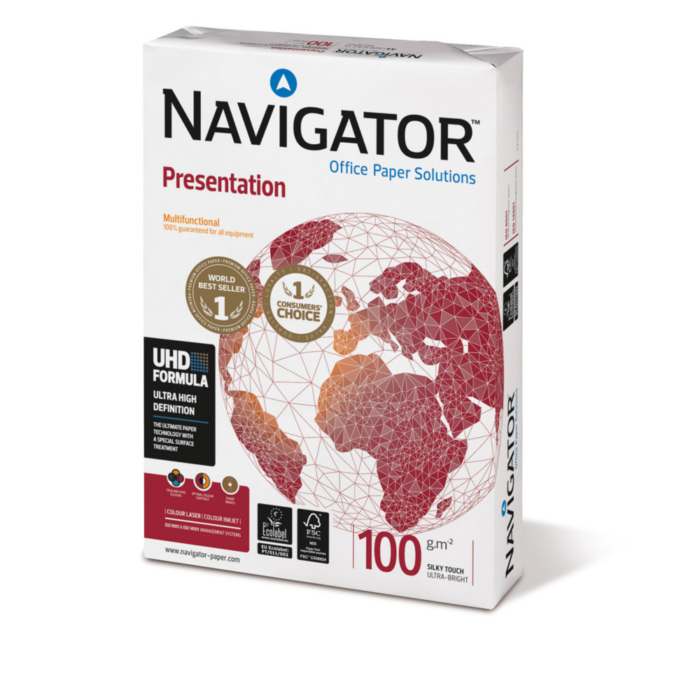 Navigator Papier A3 blanc Présentation - 100g - Ramette de 500 feuilles