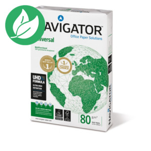 Navigator Papier A4 blanc 80g Universal - Ramette de 500 feuilles Navigator Papier A4 blanc 80g Universal - Ramette de 500 feuilles