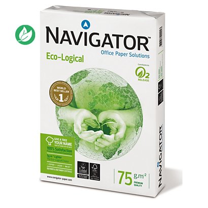 Navigator Papier A4 blanc Eco-Logical - 75g - Ramette de 500 feuilles - 1