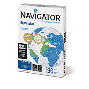 Lot de 5 - Navigator Papier A4 blanc Expression - 90g - Ramette de 500 feuilles