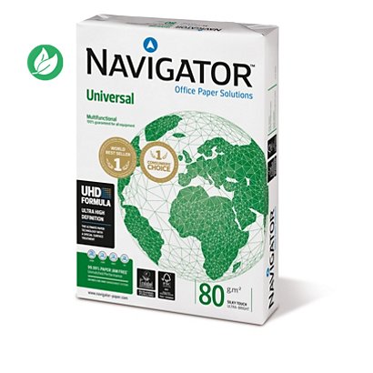Navigator Papier A4 blanc Universal - 80g - Ramette de 500 feuilles - 1