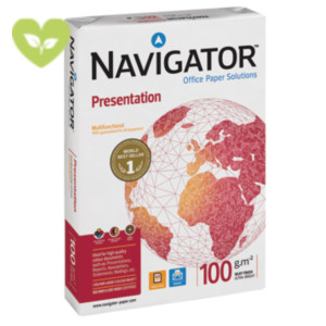 NAVIGATOR Presentation Carta per fotocopie e stampanti A3, 100 g/m², Bianco (risma 500 fogli) NAVIGATOR Presentation Carta per fotocopie e stampanti A3, 100 g/m², Bianco (risma 500 fogli)
