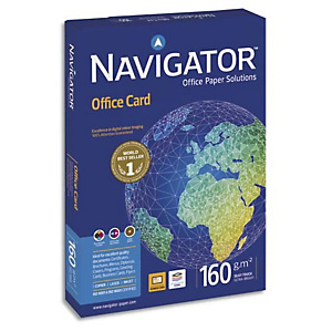 NAVIGATOR Ramette 250 feuilles papier extra Blanc Navigator Office Card A3 160G CIE 169 NAVIGATOR Ramette 250 feuilles papier extra Blanc Navigator Office Card A3 160G CIE 169