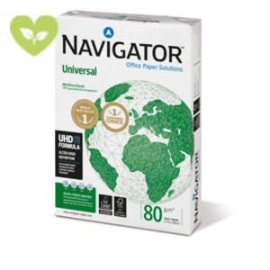 NAVIGATOR Universal Carta per fotocopie e stampanti A3, 80 g/m², Bianco (risma 500 fogli) NAVIGATOR Universal Carta per fotocopie e stampanti A3, 80 g/m², Bianco (risma 500 fogli)