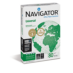 Navigator Universal Papel Multifunción para Faxes, Fotocopiadoras, Impresoras Láser e Impresoras de Inyección de Tinta Blanco A3 80 g/m²<BR> Navigator Universal Papel Multifunción para Faxes, Fotocopiadoras, Impresoras Láser e Impresoras de Inyección de Tinta Blanco A3 80 g/m²<BR>