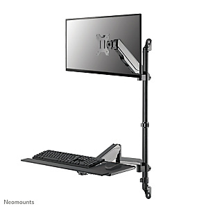 NEOMOUNTS BY NEWSTAR Neomounts station de travail assis-debout mural, 9 kg, 43,2 cm (17'), 81,3 cm (32'), 100 x 100 mm, Réglage de la hauteur, Noir WL90-325BL1 NEOMOUNTS BY NEWSTAR Neomounts station de travail assis-debout mural, 9 kg, 43,2 cm (17'), 81,3 cm (32'), 100 x 100 mm, Réglage de la hauteur, Noir WL90-325BL1