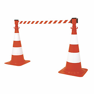 Cônes de balisage, lot de 2, PVC, 75 cm Cônes de balisage, lot de 2, PVC, 75 cm