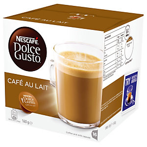 Nescafé Dolce Gusto Café au lait, boîte de 16 capsules