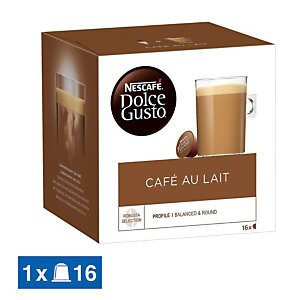 Nescafé Dolce Gusto Café au lait, boîte de 16 capsules
