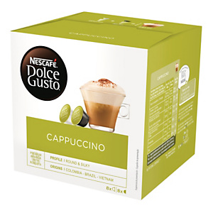 Nescafé Dolce Gusto Cappuccino Cápsulas de café y leche, 8 dosis, 186,4 g Nescafé Dolce Gusto Cappuccino Cápsulas de café y leche, 8 dosis, 186,4 g