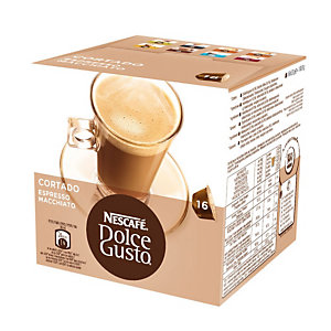 Nescafé Dolce Gusto Cortado Espresso Macchiato Caffè in capsule, Espresso, 16 dosi, 100,8 g (confezione 16 pezzi)