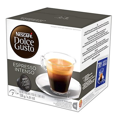 Nescafé Dolce Gusto Espresso Intenso Cápsulas de café, expreso, tostado medio, 16 dosis, 128 g - 1