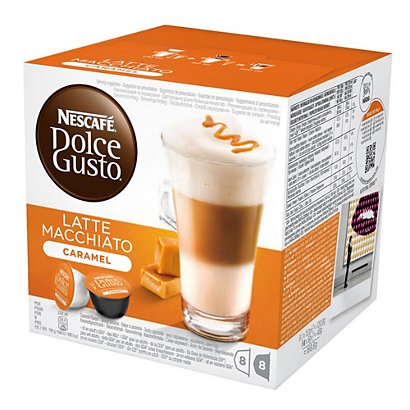 Nescafé Dolce Gusto Latte Macchiato Caramel (confezione 8 capsule al caffè + 8 capsule al latte) - 1