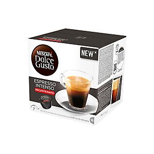 Nescafé Espresso Intenso Decaffeinato, Capsule per caffè, Espresso, 16 dosi, 112 g (confezione 16 pezzi)