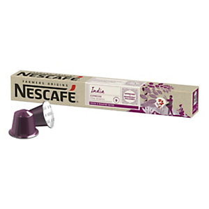 Nescafé Farmer Origin India Cápsulas de Café para Nespresso, 10 dosis