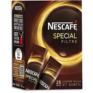 NESCAFE Boîte de 25 sticks de café instantané pur Arabica Espresso