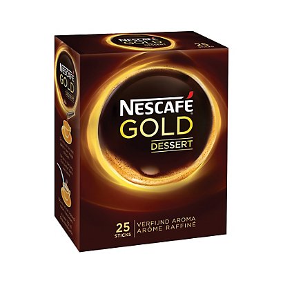 NESCAFE Café soluble Nescafé Gold Dessert, boîte de 25 sticks -  Caféfavorable à acheter dans notre magasin