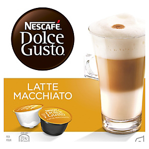 Nescafé Dolce Gusto Latte Macchiato Cápsulas de café y leche, cortado, 8 dosis, 194,4 g Nescafé Dolce Gusto Latte Macchiato Cápsulas de café y leche, cortado, 8 dosis, 194,4 g