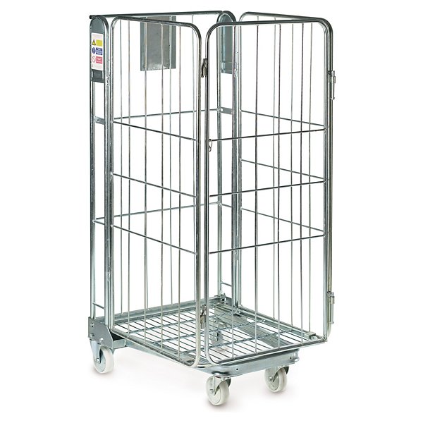 Nestable roll container 3 sided - 2