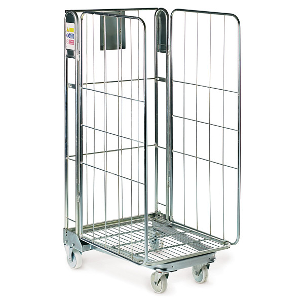 Nestable roll container 3 sided - 1