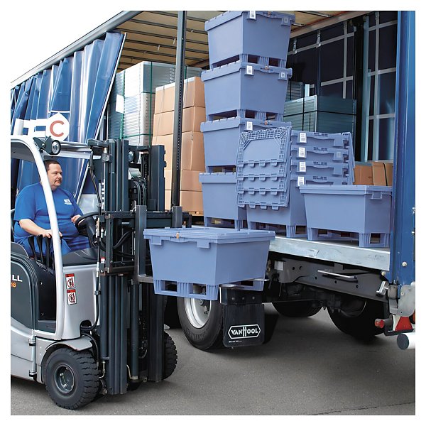 Nestbare stapelbak groot volume met palletvoet BITO 800x600x553mm - 2