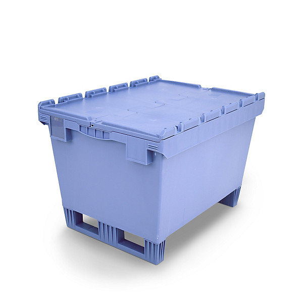 Nestbare stapelbak groot volume met palletvoet BITO 800x600x553mm - 1