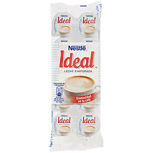 Nestlé Ideal Leche evaporada en formato cápsula de 7,5 gr Nestlé Ideal Leche evaporada en formato cápsula de 7,5 gr