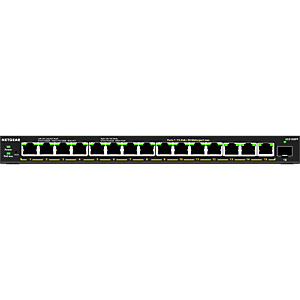 NETGEAR 16-Port High-Power PoE+ Gigabit Ethernet Plus Switch (231W) with 1 SFP port (GS316EPP), Géré, Gigabit Ethernet (10/100/1000), Full duplex, Con NETGEAR 16-Port High-Power PoE+ Gigabit Ethernet Plus Switch (231W) with 1 SFP port (GS316EPP), Géré, Gigabit Ethernet (10/100/1000), Full duplex, Con
