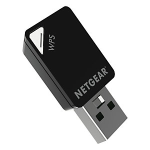 Netgear A6100, Inalámbrico, USB, WLAN, Wi-Fi 5 (802.11ac), 433 Mbit/s, Negro A6100-100PES