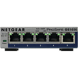 Netgear GS105E-200PES, Géré, L2/L3, Gigabit Ethernet (10/100/1000), Full duplex