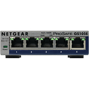 Netgear GS105E-200PES, Gestionado, L2/L3, Gigabit Ethernet (10/100/1000), Bidireccional completo (Full duplex)
