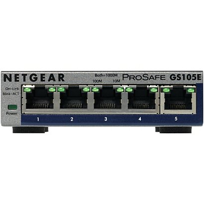Netgear GS105E-200PES, Gestionado, L2/L3, Gigabit Ethernet (10/100/1000), Bidireccional completo (Full duplex) - 1