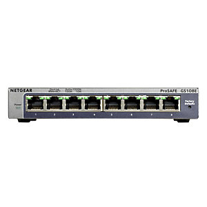 Netgear GS108E, Géré, Gigabit Ethernet (10/100/1000), Full duplex GS108E-300PES
