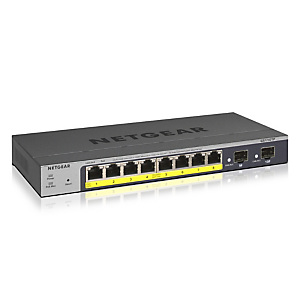 Netgear GS110TP, Gestionado, L2/L3/L4, Gigabit Ethernet (10/100/1000), Bidireccional completo (Full duplex), Energía sobre Ethernet (PoE) GS110TP-300EUS Netgear GS110TP, Gestionado, L2/L3/L4, Gigabit Ethernet (10/100/1000), Bidireccional completo (Full duplex), Energía sobre Ethernet (PoE) GS110TP-300EUS