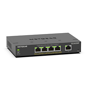 Netgear GS305EP, Gestionado, L2/L3, Gigabit Ethernet (10/100/1000), Bidireccional completo (Full duplex), Energía sobre Ethernet (PoE) GS305EP-100PES Netgear GS305EP, Gestionado, L2/L3, Gigabit Ethernet (10/100/1000), Bidireccional completo (Full duplex), Energía sobre Ethernet (PoE) GS305EP-100PES