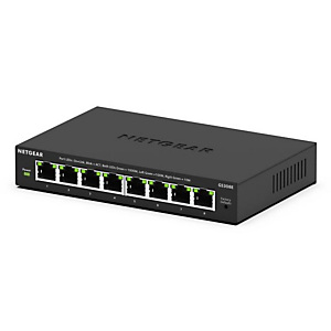 NETGEAR GS308E, Géré, L2/L3, Gigabit Ethernet (10/100/1000), Full duplex, Connexion Ethernet, supportant l'alimentation via ce port (PoE) GS308E-400EU NETGEAR GS308E, Géré, L2/L3, Gigabit Ethernet (10/100/1000), Full duplex, Connexion Ethernet, supportant l'alimentation via ce port (PoE) GS308E-400EU