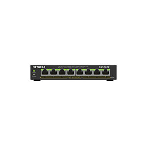 Netgear GS308EP, Gestionado, L2/L3, Gigabit Ethernet (10/100/1000), Bidireccional completo (Full duplex), Energía sobre Ethernet (PoE) GS308EP-100PES