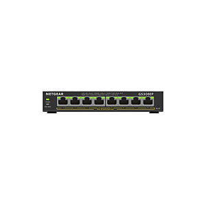 Netgear GS308EP, Gestionado, L2/L3, Gigabit Ethernet (10/100/1000), Bidireccional completo (Full duplex), Energía sobre Ethernet (PoE) GS308EP-100PES Netgear GS308EP, Gestionado, L2/L3, Gigabit Ethernet (10/100/1000), Bidireccional completo (Full duplex), Energía sobre Ethernet (PoE) GS308EP-100PES