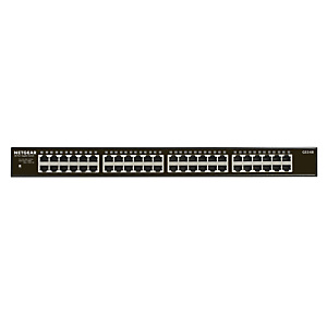 Netgear GS348, No administrado, Gigabit Ethernet (10/100/1000), Montaje en rack, 1U GS348-100EUS Netgear GS348, No administrado, Gigabit Ethernet (10/100/1000), Montaje en rack, 1U GS348-100EUS