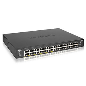 Netgear GS348PP, Non-géré, Gigabit Ethernet (10/100/1000), Full duplex, Connexion Ethernet, supportant l'alimentation via ce port (PoE), Grille de mon