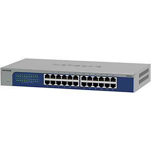 Netgear GS524-300EUS, 24-Port Gigabit Ethernet unmanaged Switch, Desktop, No administrado, Gigabit Ethernet (10/100/1000), Bidireccional completo (Full duplex) Netgear GS524-300EUS, 24-Port Gigabit Ethernet unmanaged Switch, Desktop, No administrado, Gigabit Ethernet (10/100/1000), Bidireccional completo (Full duplex)