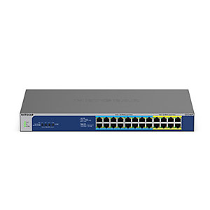 Netgear GS524UP, No administrado, Gigabit Ethernet (10/100/1000), Bidireccional completo (Full duplex), Energía sobre Ethernet (PoE), Montaje en rack GS524UP-100EUS