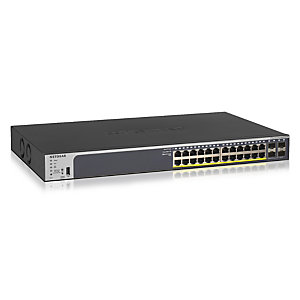 Netgear GS728TP, Géré, L2/L3/L4, Gigabit Ethernet (10/100/1000), Connexion Ethernet, supportant l'alimentation via ce port (PoE), Grille de montage, 1