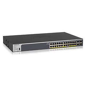 Netgear GS728TP, Gestionado, L2/L3/L4, Gigabit Ethernet (10/100/1000), Energía sobre Ethernet (PoE), Montaje en rack, 1U GS728TP-200EUS