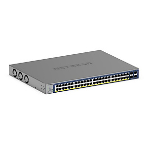 Netgear GS752TXP, Gestionado, L2/L3/L4, 10G Ethernet (100/1000/10000), Bidireccional completo (Full duplex), Energía sobre Ethernet (PoE), Montaje en rack GS752TXP-300EUS Netgear GS752TXP, Gestionado, L2/L3/L4, 10G Ethernet (100/1000/10000), Bidireccional completo (Full duplex), Energía sobre Ethernet (PoE), Montaje en rack GS752TXP-300EUS