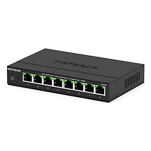 NETGEAR MS308E, Non-géré, 2.5G Ethernet (100/1000/2500), Full duplex, Montage mural MS308E-100EUS NETGEAR MS308E, Non-géré, 2.5G Ethernet (100/1000/2500), Full duplex, Montage mural MS308E-100EUS