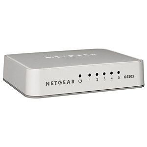 Netgear Switch con 5 puertos 10/100/1000 GS205 Netgear Switch con 5 puertos 10/100/1000 GS205