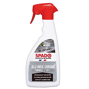Nettoyant Alu Inox Chrome HACCP Spado, vaporisateur de 500 ml Nettoyant Alu Inox Chrome HACCP Spado, vaporisateur de 500 ml
