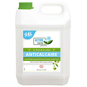 Nettoyant anticalcaire écologique en gel Action Verte menthe 5 L Nettoyant anticalcaire écologique en gel Action Verte menthe 5 L